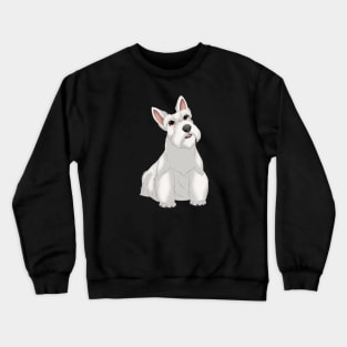 White Scottish Terrier Dog Crewneck Sweatshirt
